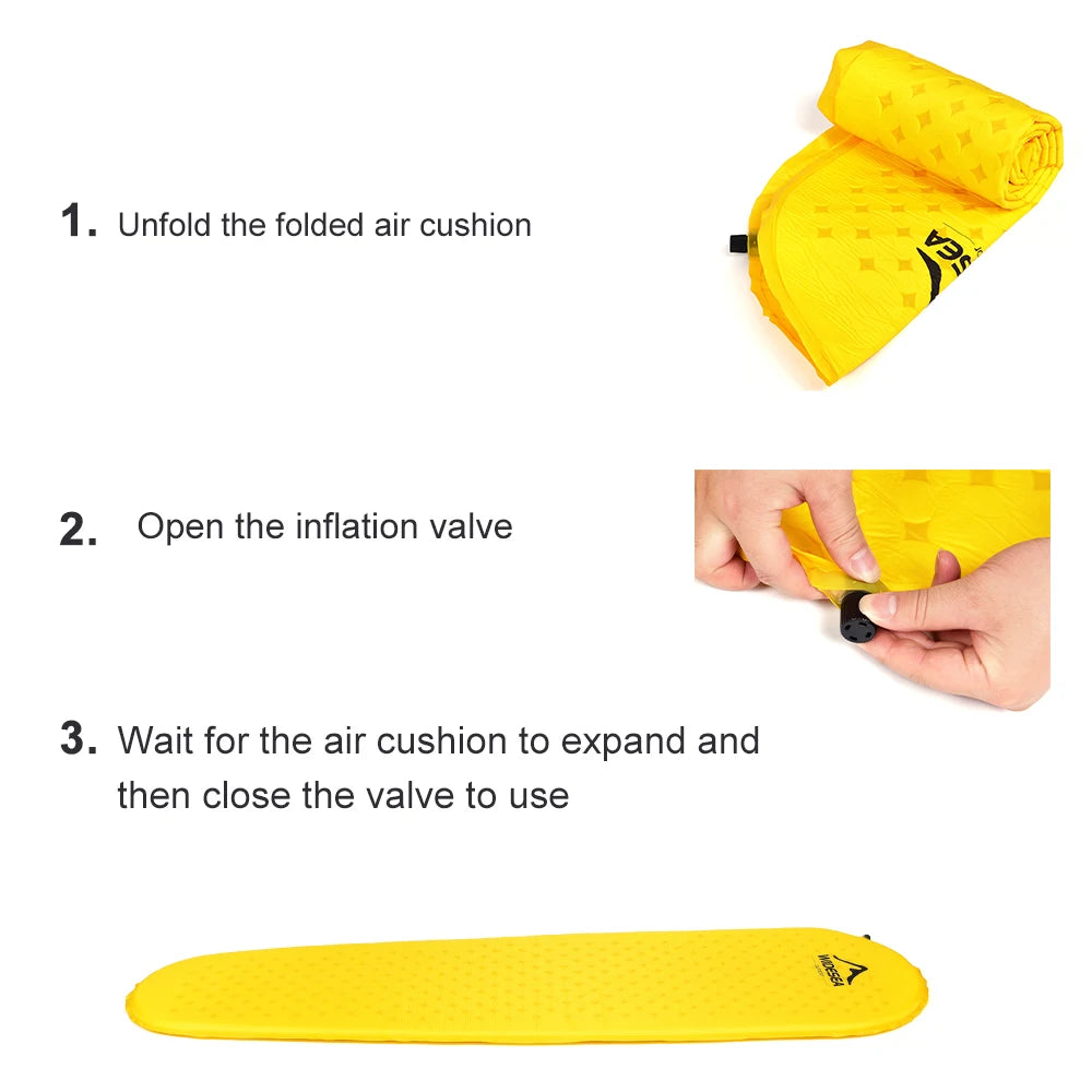 Self-inflating Mattress Folding Inflatable Air Bed Beach Travel Mat Tourism Sleeping Pad Outdoor Hiking