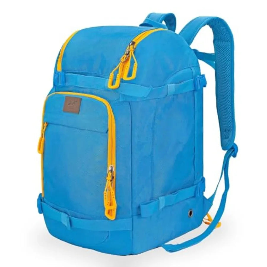 Ski Boot Bag Backpack - 50L Snowboard Boot Bag for Air Travel for Snow Boots Ski Helmet Gloves Goggles Skiing Gear