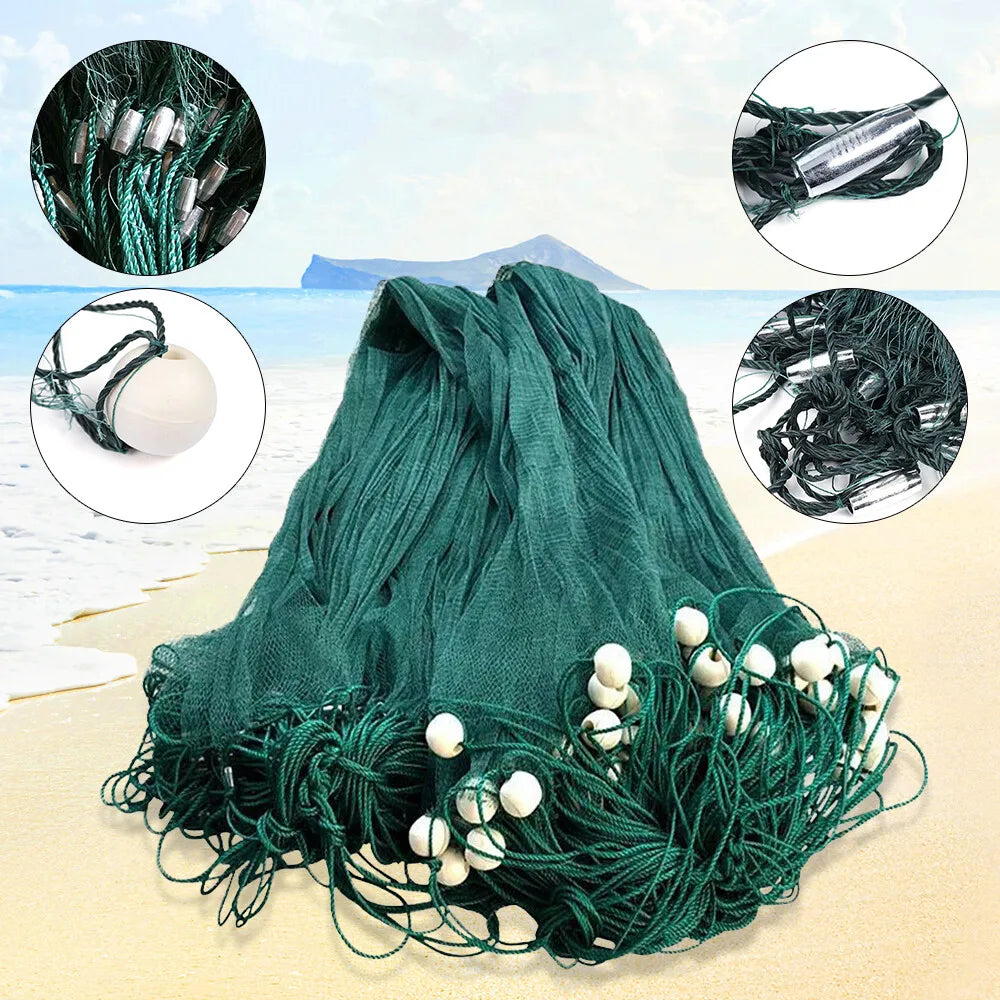 6.5x33Ft Fishing Net 0.5In Encrypted Mesh Prevents Fish Escape