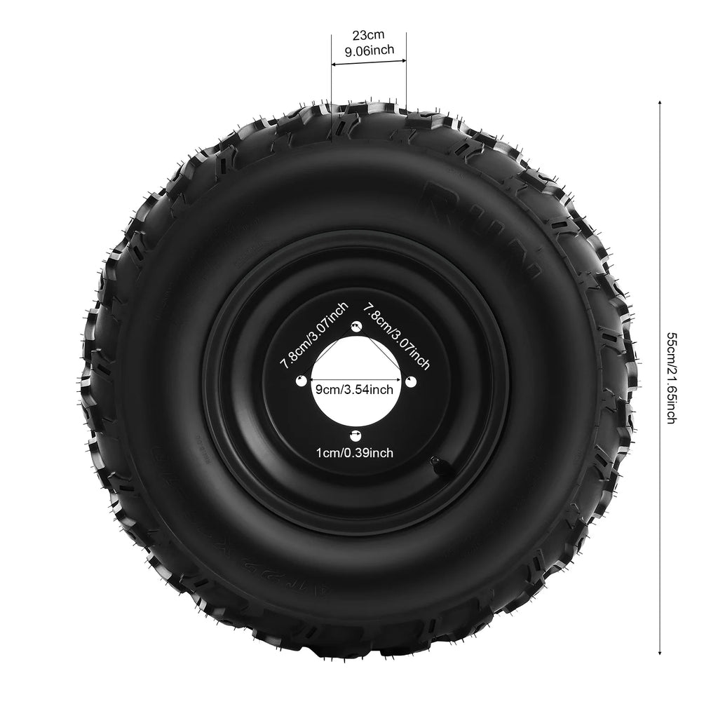 22x10-10 ATV Quad Tire with Rim 10 Inch ATV Wheels For 200cc 250cc Quad UTV Off Road Go Karts As Front Or Rear Wheel