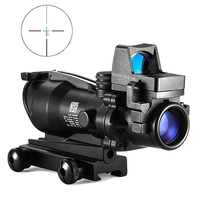 Adjustable Hunting Scope Red Dot Fits 20mm Rail