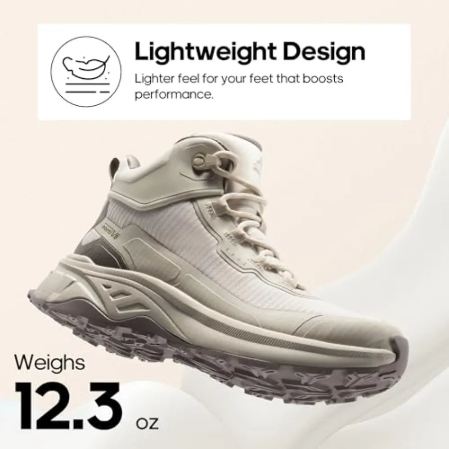 Women's Waterproof Lightweight Hiking Boots, Ankle  Support for Outdoor Trekking.