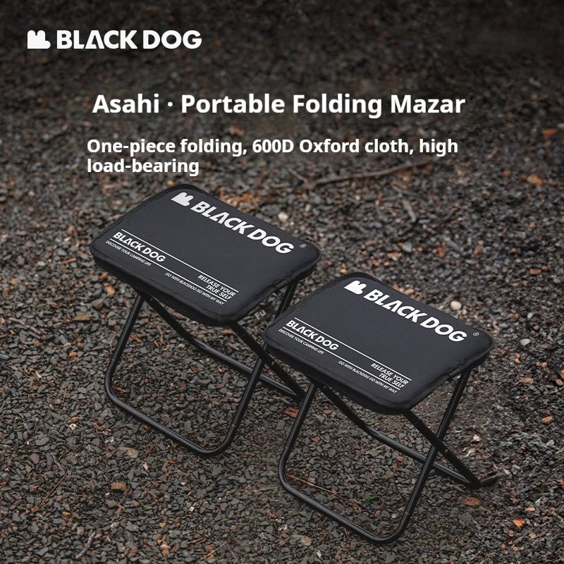BLACKDOG Camping Stool, Aluminum Alloy Ultralight Foldable Seat, Portable Outdoor Backpacking Chair, Fishing Stool.