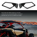 Left Right UTV Side View Mirrors Rearview Mirror Adjustable for Can Am Maverick X3 for Suzuki King Quad 2017-2022