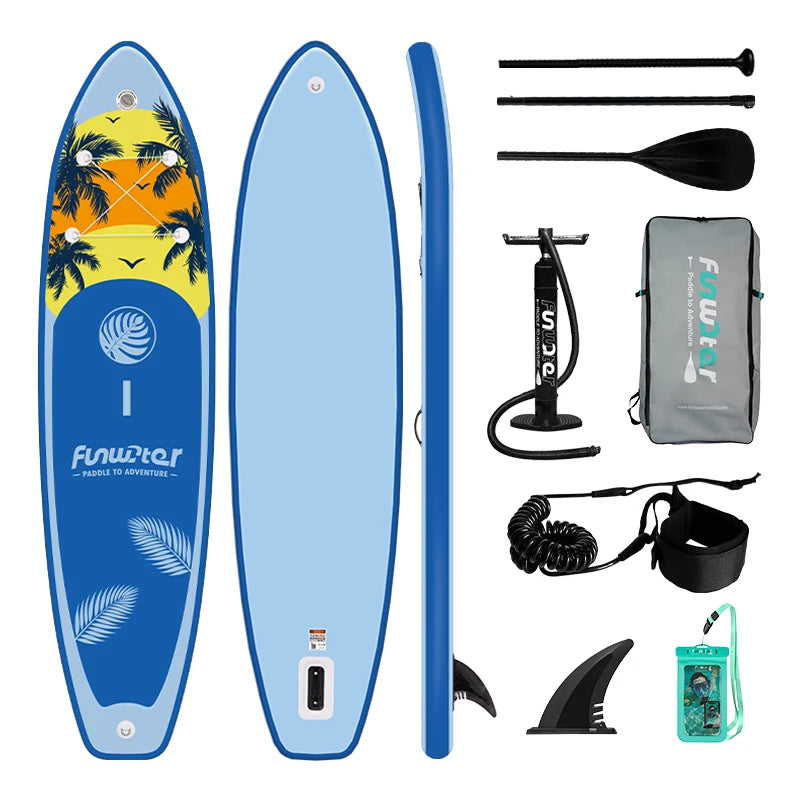Inflatable Paddle Board Ultra-Light Stand-Up Paddle Board Surfboard for All Skill Levels With SUP Accessories 320-350cm