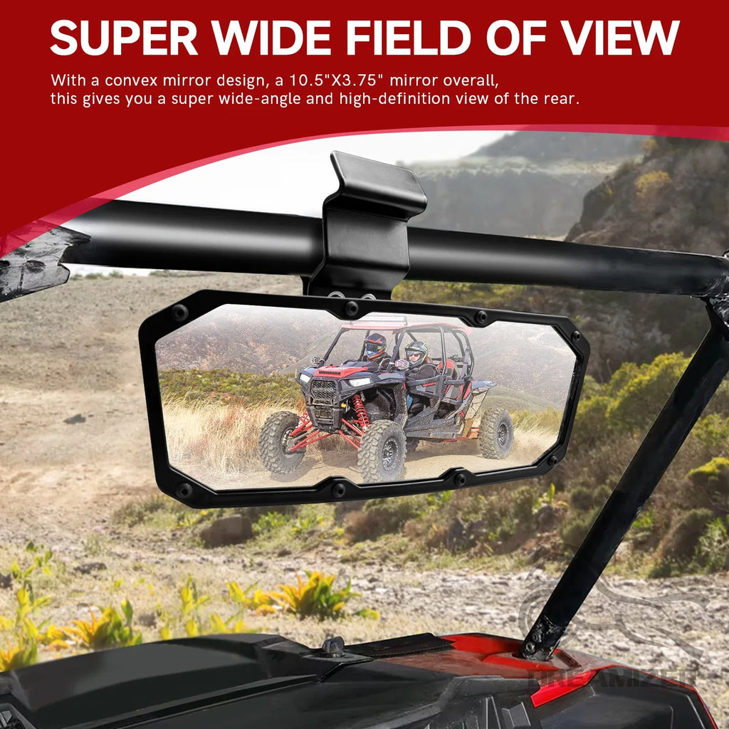 UTV  RView Mirror Off-road For 2015-2023 Polaris Ranger 570 900 1000 Crew XP 1000 Crew Can Am Defender Accessories 360°