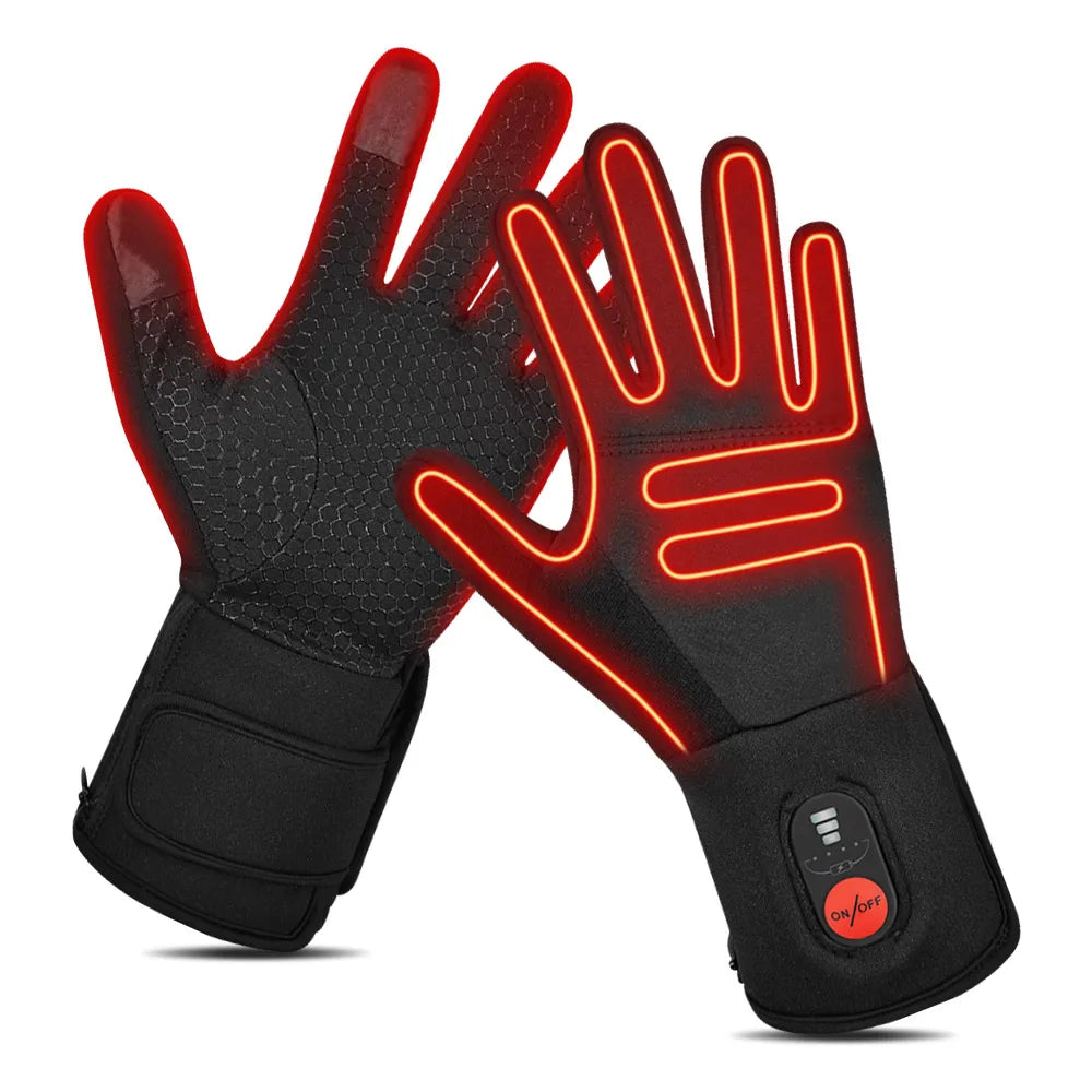 Touch Liners Heated Gloves for Men/Women, Hand Warmer Rechargeable Electric Battery, Ski, Snowboarding, Hiking, Cycling and Hunting Glove.