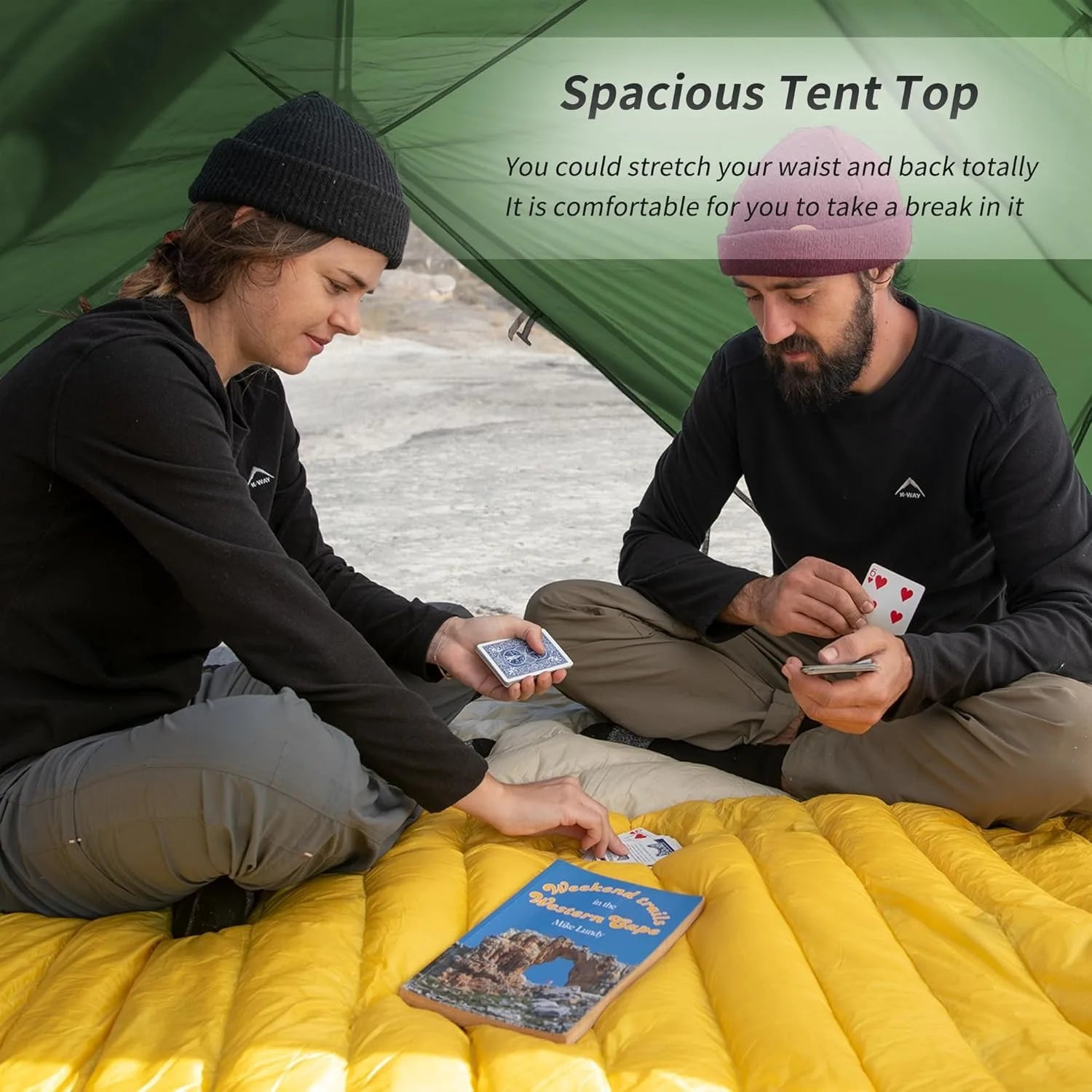 2 Person Backpacking Tent 210T Ultralight, Waterproof Hiking Survival Outdoor Camping Tent