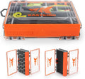 Waterproof Fishing Tackle Box w/Adjustable Dividers