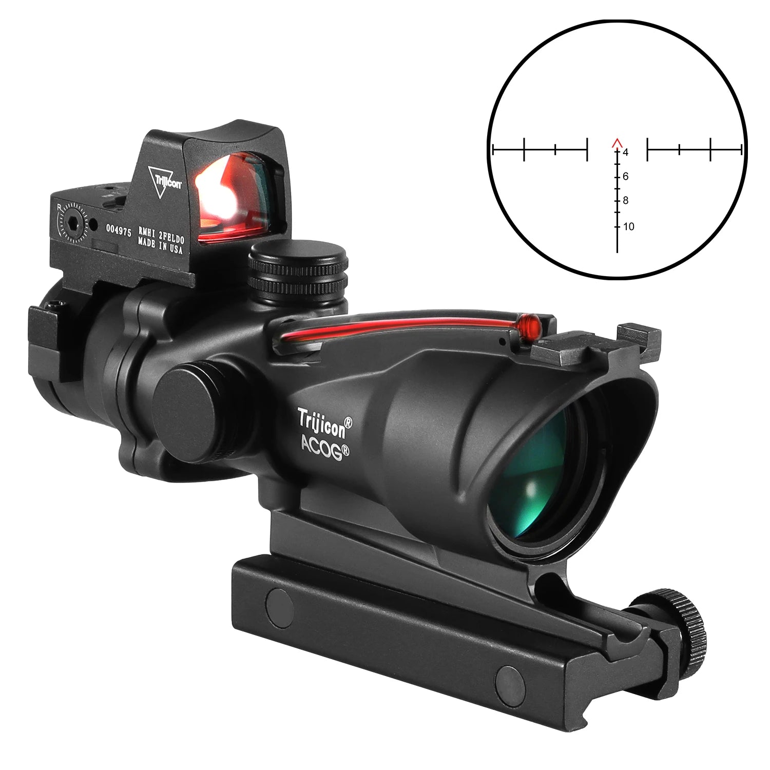 Adjustable Hunting Scope Red Dot Fits 20mm Rail