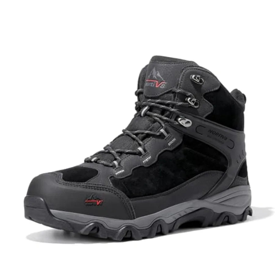Men's Waterproof Hiking Boots, Outdoor Mid-Trekking Lightweight Mountaineering Shoes.