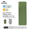 R4.6 Inflatable Mattress Outdoor Camping Ultralight Sleeping Pad Single Folding TPU Nylon Hiking Moisture-proof Mat