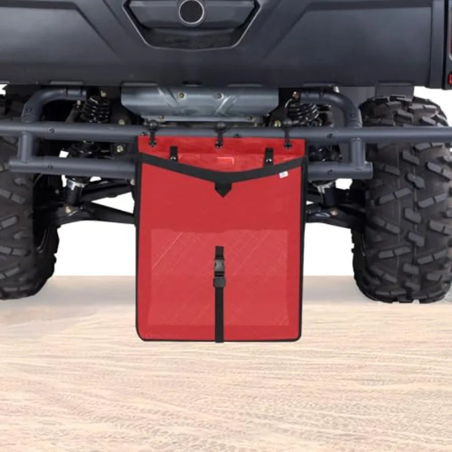Universal Large Trash Bag for UTV/ATV, Dry-Wet Trash Sack, PVC Mesh Bag with Durable Reinforced Design and Secure Fastening.