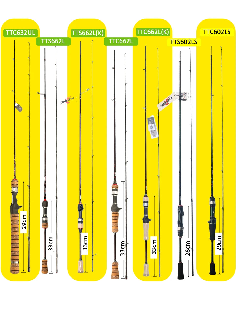 TTC662L TTC632UL TTS662L TTC602LS TTS602LS Fishing Rod Casting/Spinning, River/Stream Carbon