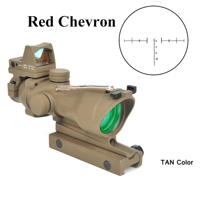 Adjustable Hunting Scope Red Dot Fits 20mm Rail