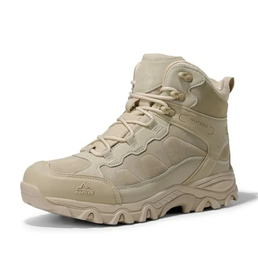 Men's Waterproof Hiking Boots, Outdoor Mid-Trekking Lightweight Mountaineering Shoes.