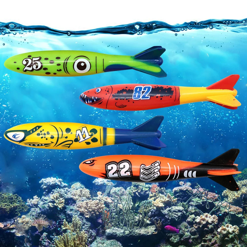 Shark Rocket Toy, Swimming Pool Dive Game, Water Fun Pool Games Baby Educational Bath Toys