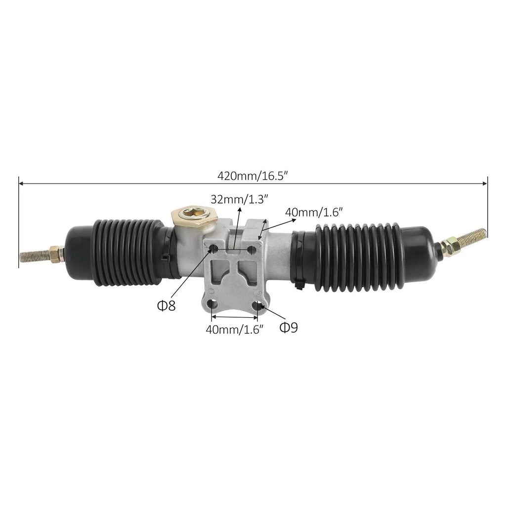 TDPRO 330/360/420/440MM Power Steering Gear Shaft Rack Pinion DIY Go Kart ATV UTV Quad Drift Trike Buggy