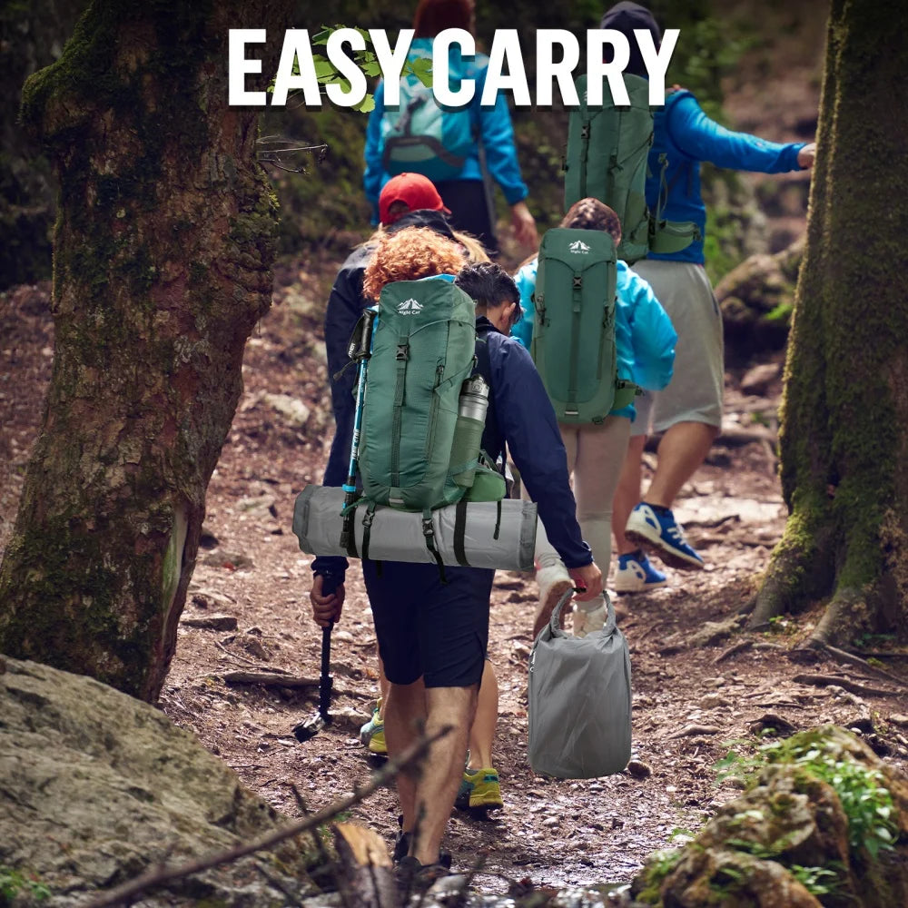 Self-Inflating Sleeping Pad: Camping Mattress Single Memory Foam for Hiking - Comfortable Camping Air Mat.