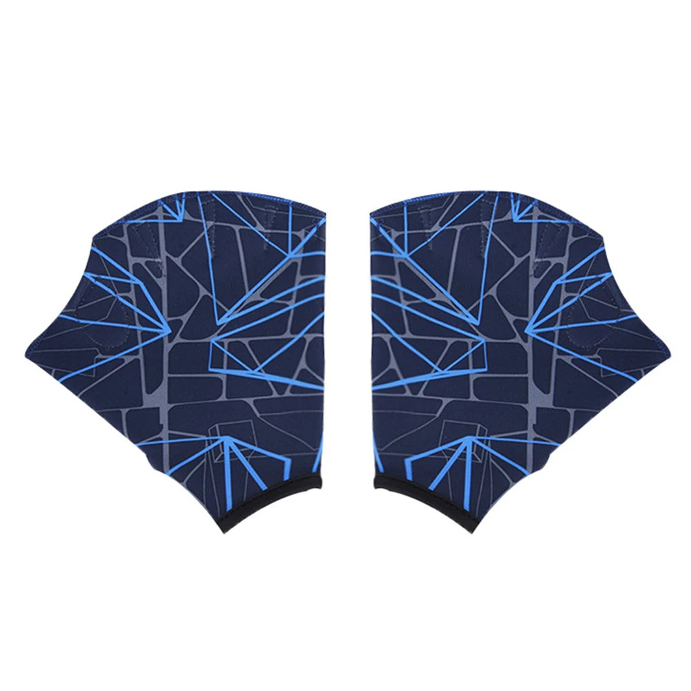 2x Webbed Swimming Fins, Women/Men Paddle Water Sport Gloves