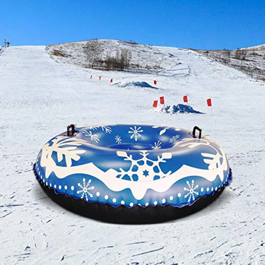 Snow Tube PVC Inflatable Skiing Sleds Heavy Duty Wearable Sledding Tube