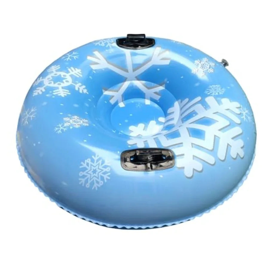 Snow Tube Wide Stability Base PVC Material, Inflatable Snow Ring, Pool Float Tube, Robust Design.