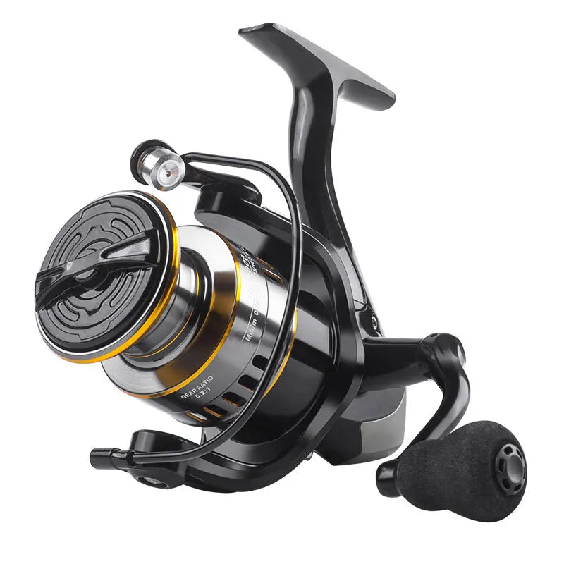 1 Piece Two-Hand Rotating Fishing Reel, 5.2:1 Gear Ratio, 22.05lb Extraction, Smooth & Sensitive Aluminum Alloy Body, Left/Right Hands Can Be Changed, Suitable for Freshwater & Saltwater