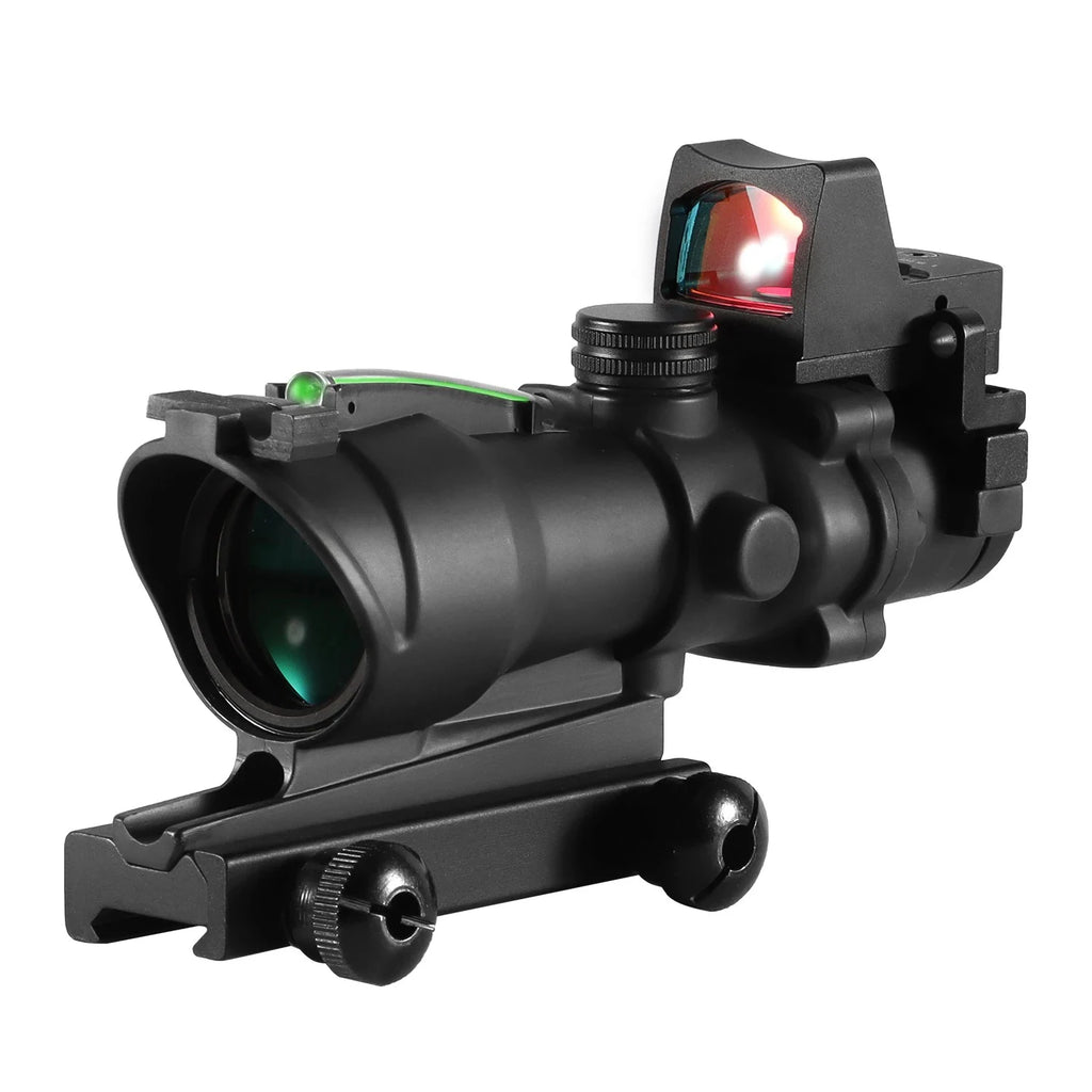 Adjustable Hunting Scope Red Dot Fits 20mm Rail