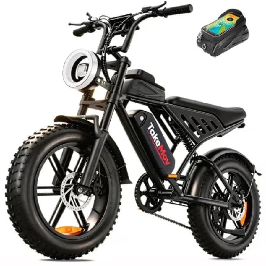 Electric bike for adults: 1500/2000W peak 33/40MPH 60/80 miles range NFC password unlock 48V 15/25Ah removable UL 2849 battery