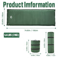 Self-Inflating Sleeping Pad: Camping Mattress Single Memory Foam for Hiking - Comfortable Camping Air Mat.