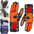 Rechargeable Electric Winter Gloves Waterproof Thermal Touchscreen Gloves Cold Weather Gloves for Outdoor Motorcycle Ski Cycling