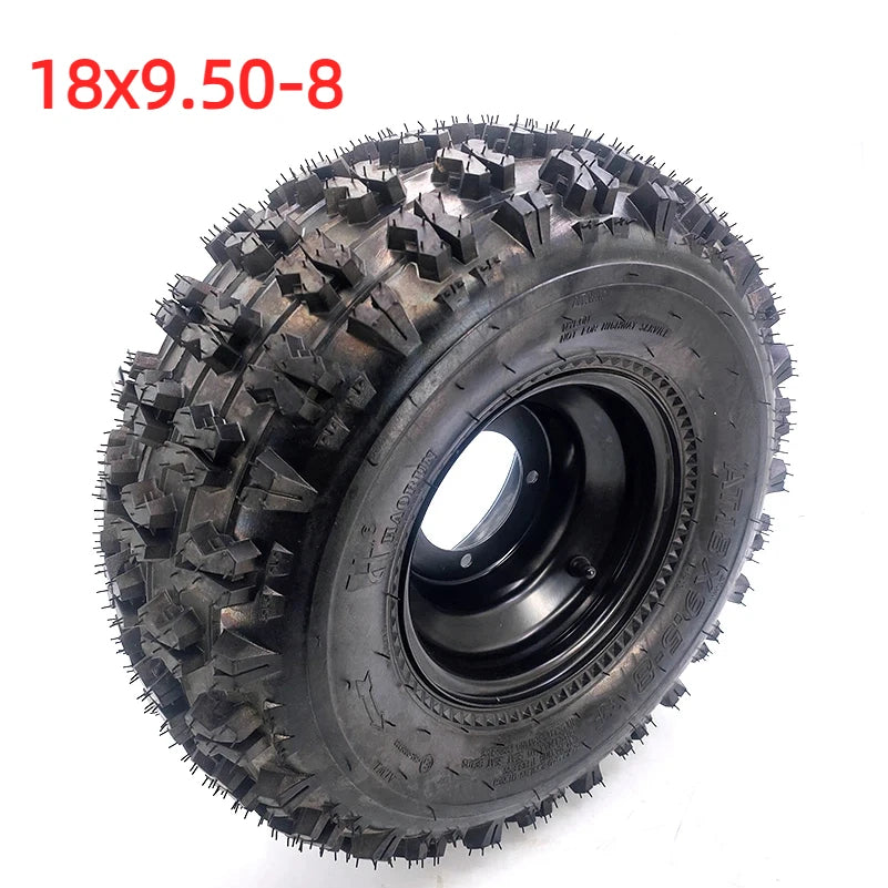 Suitable for ATV UTV Sport Tires, 4PR 18x9.5x8 All Terrain Tubeless Wheels.