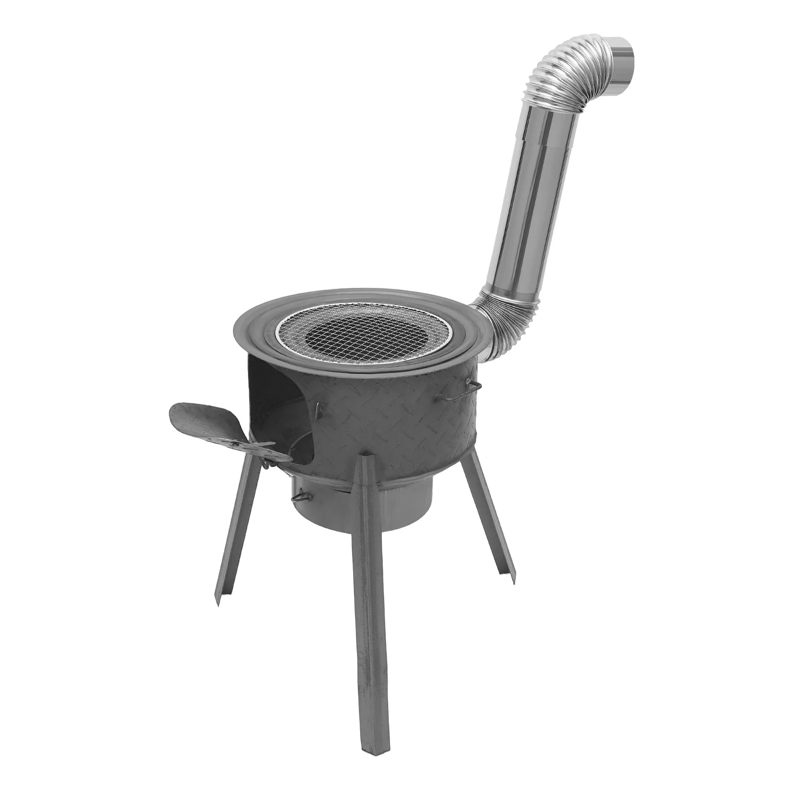Indoor Outdoor Multifunction Wood Burning Stove,Portable Camping Wood Stove,for heating,barbecuing, frying, deep-frying