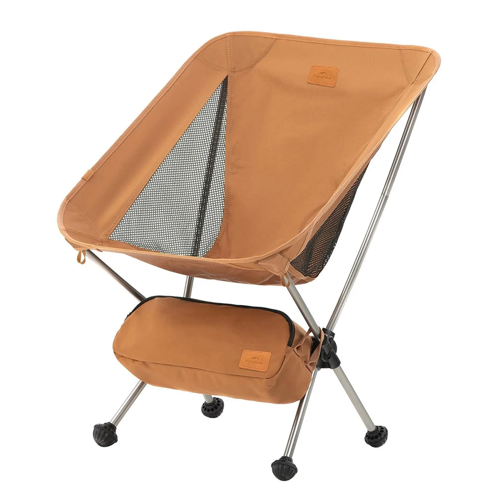 YL08 Ultralight Camping Chair Portable Folding Travel Hiking Backpacking Chair Capacity 120kg with Anti-Sinking Feet