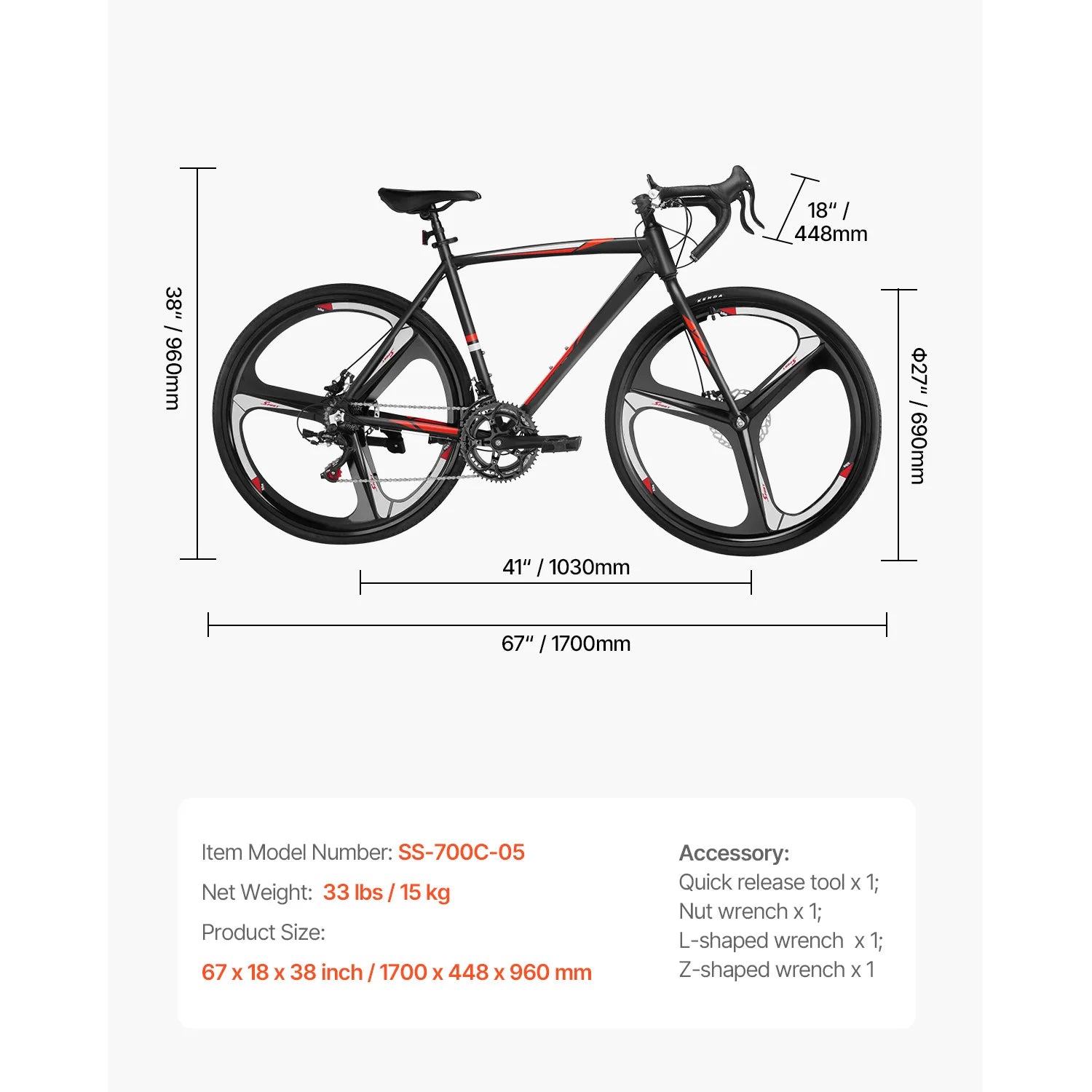 Road Bike 700C Wheels, Racing Bike 14 Speed Drivetrain, City Commuter Road Bicycle, Urban Adult Sport Bike w/Aluminum All