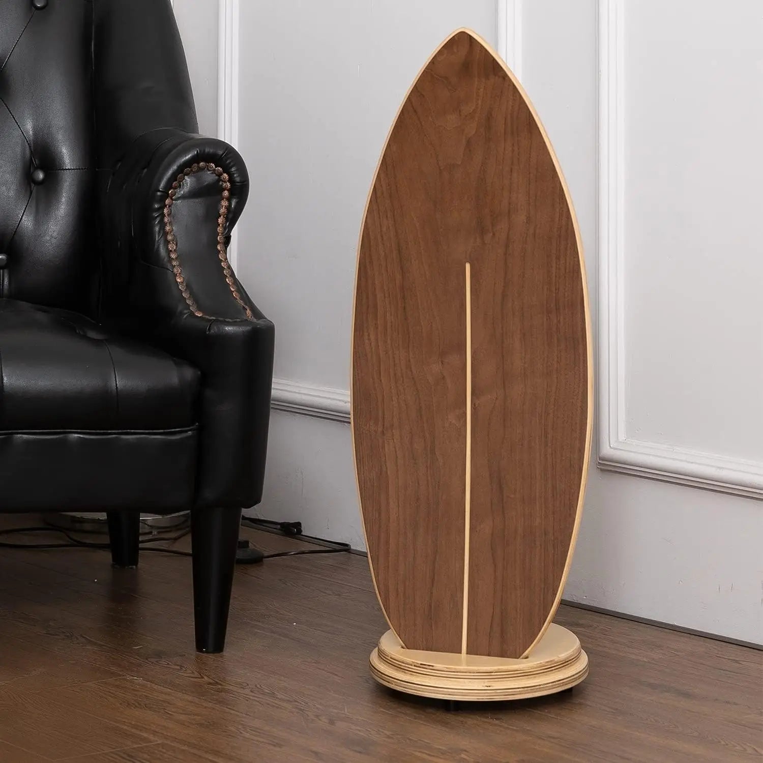 Balance Board Indoor Surfboard Surf Style Home Fitnwith Wheel for Exercise, Athletic Training and