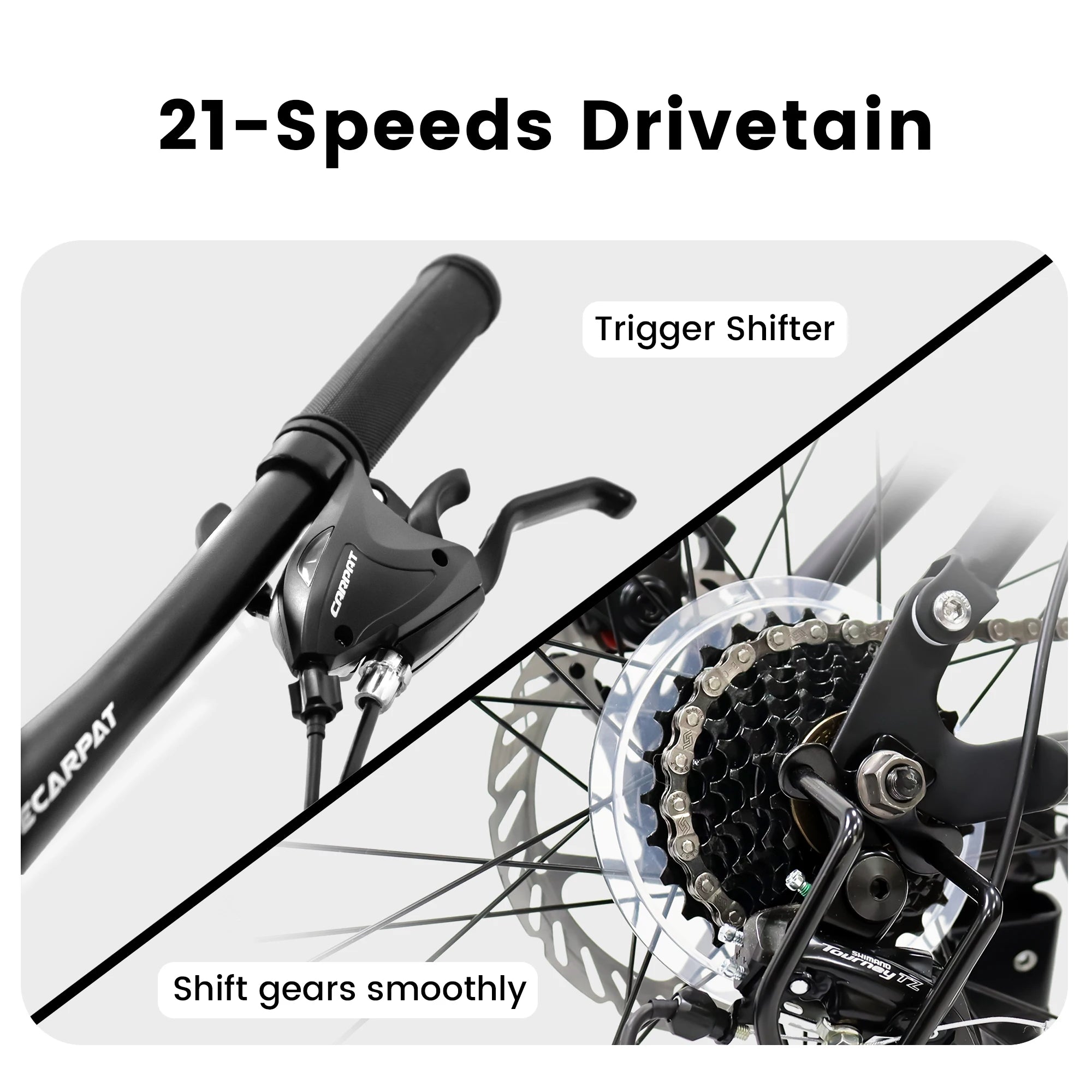 Dual Full Suspension Mountain Bike 24/26/27.5 Inch, Men's/Women/Teenagers, Boy/Girl Mountain Bike, 21-Speed Disc Bicycles