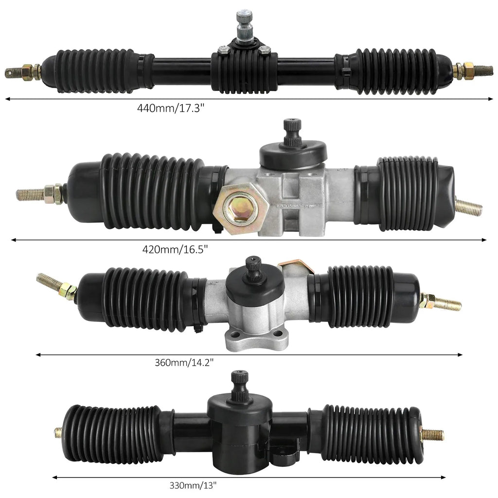 TDPRO 330/360/420/440MM Power Steering Gear Shaft Rack Pinion DIY Go Kart ATV UTV Quad Drift Trike Buggy