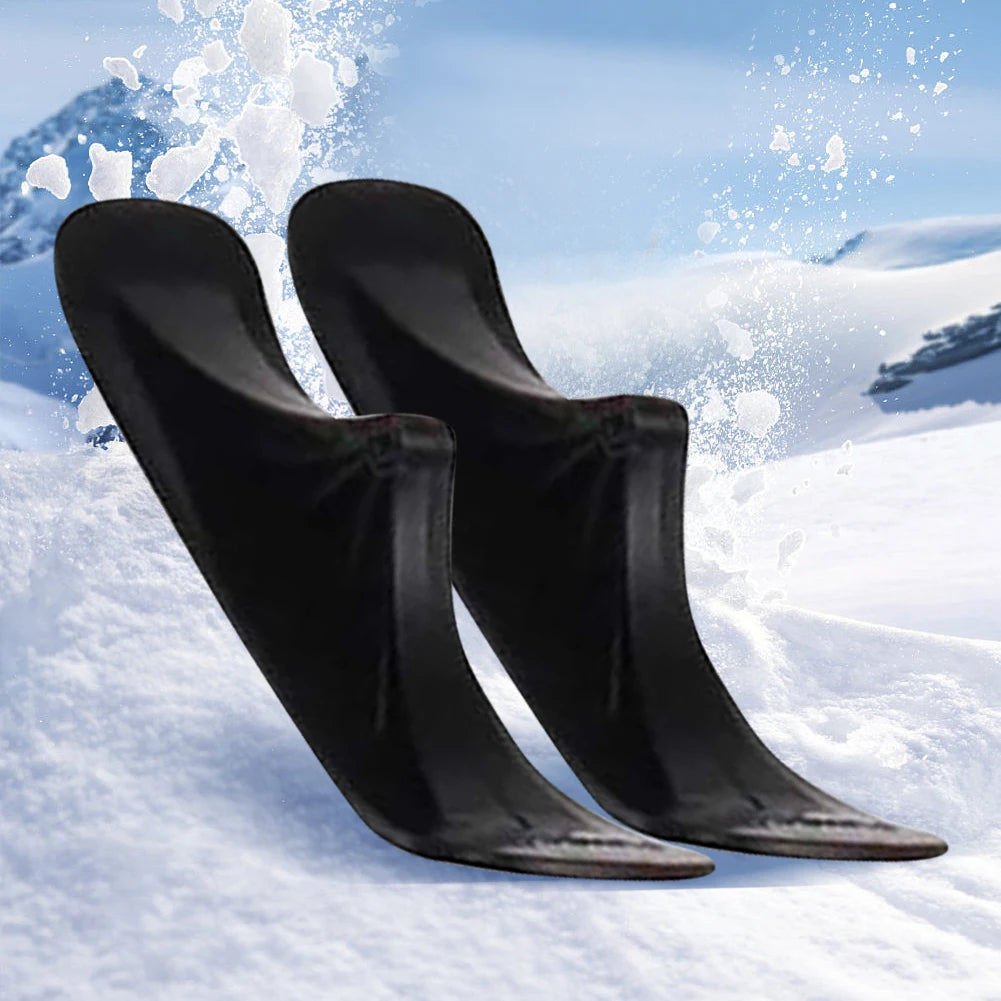 1 Pair Scooter Snow Sled Ski Board, Snow Sledge Board Set, Snow Ski Scooter Ski Sledge for Kids Outdoor Accessories