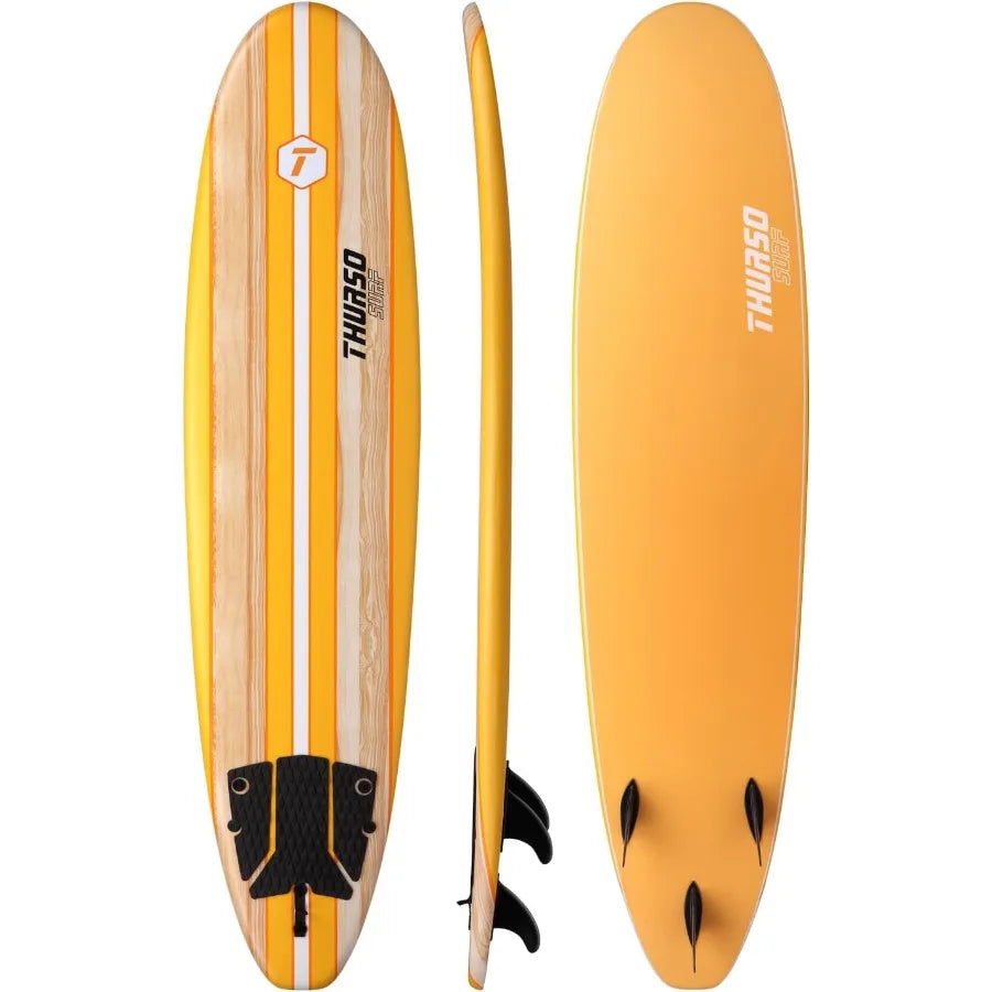 8 ft Soft Top Foam Beginner Surfboard for Adults and Kids Perfect Longboard for Surfing Beach Fun and Water Sports Lightweight a