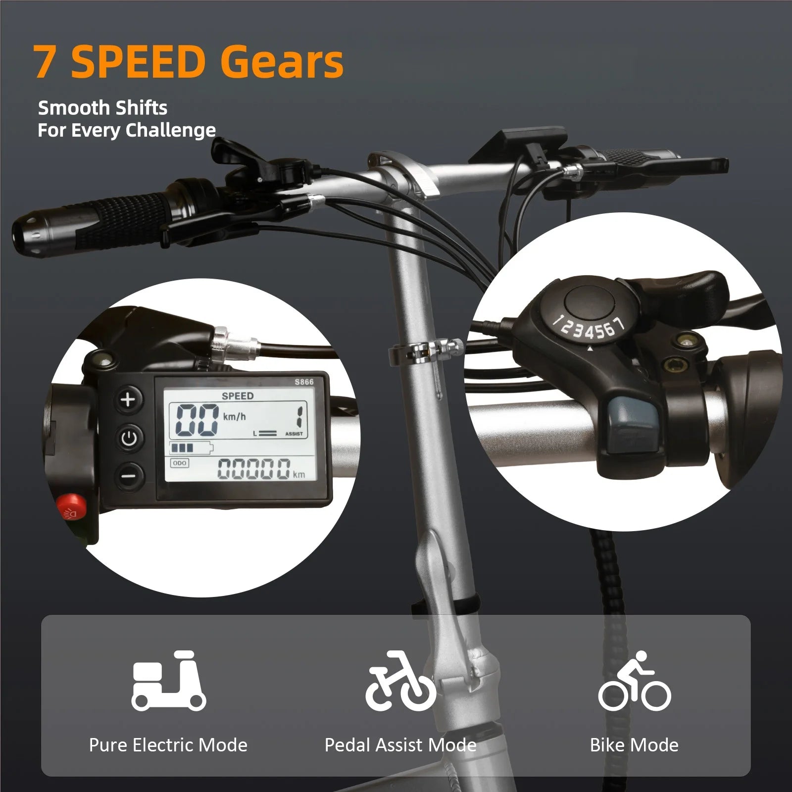 20" 48V Folding Electric Bike, High-Performance Folding  Bike - 1000W Motor, 20MPHSpeed, 50Miles Range, 48V High Capacity