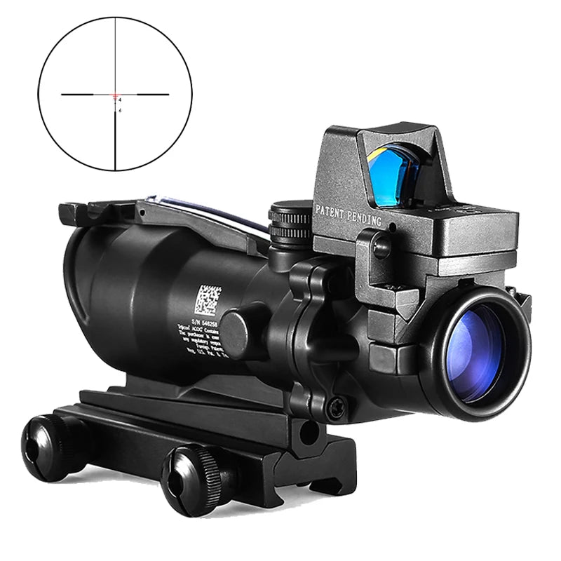 Adjustable Hunting Scope Red Dot Fits 20mm Rail