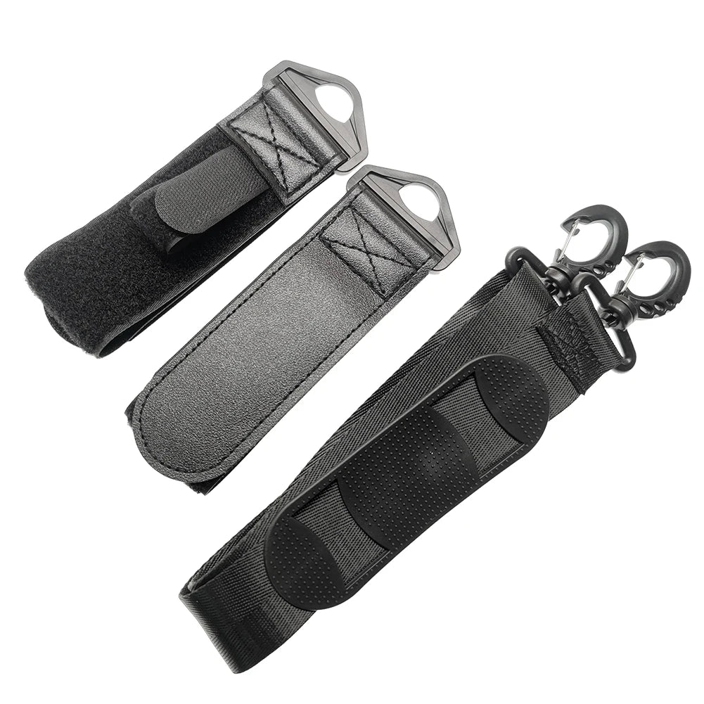 Portable Ski Borad Carry Strap Adjustable Skiing Pole Shoulder Hand Carrier Leash Outdoor Sports Skiing Accessories