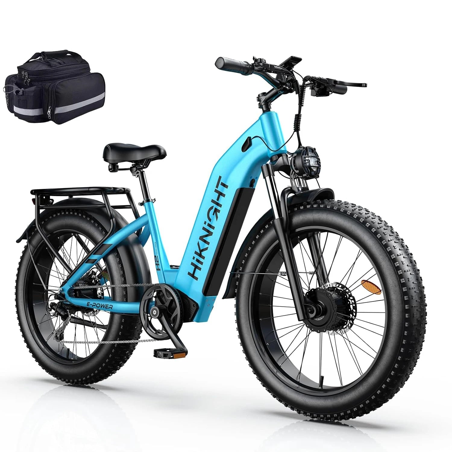 H2PRO Dual Motor Electric Bicycle, 26 Inch Wide Tire Fast Charging Version, Unisex Off-Road Mountain Electric Bicycle