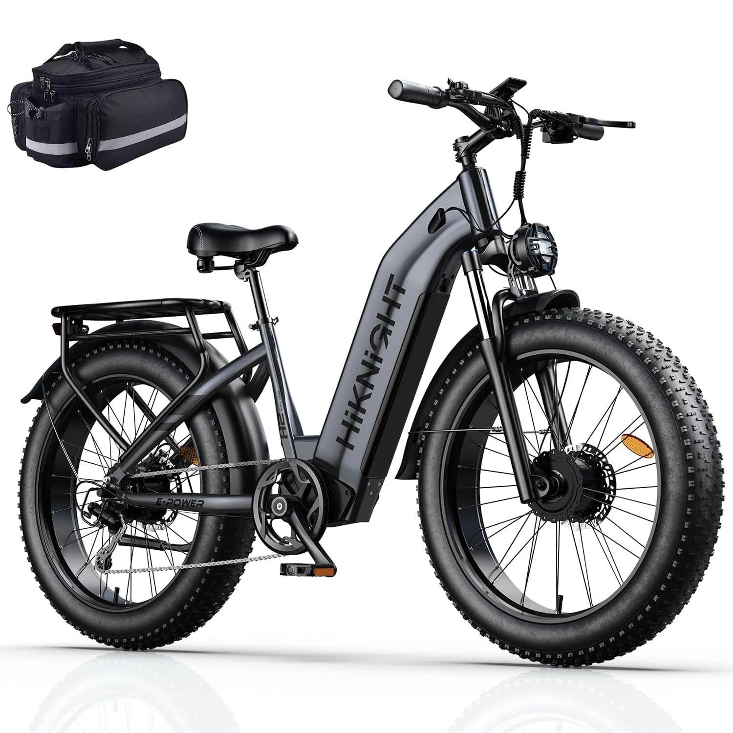 H2PRO Dual Motor Electric Bicycle, 26 Inch Wide Tire Fast Charging Version, Unisex Off-Road Mountain Electric Bicycle