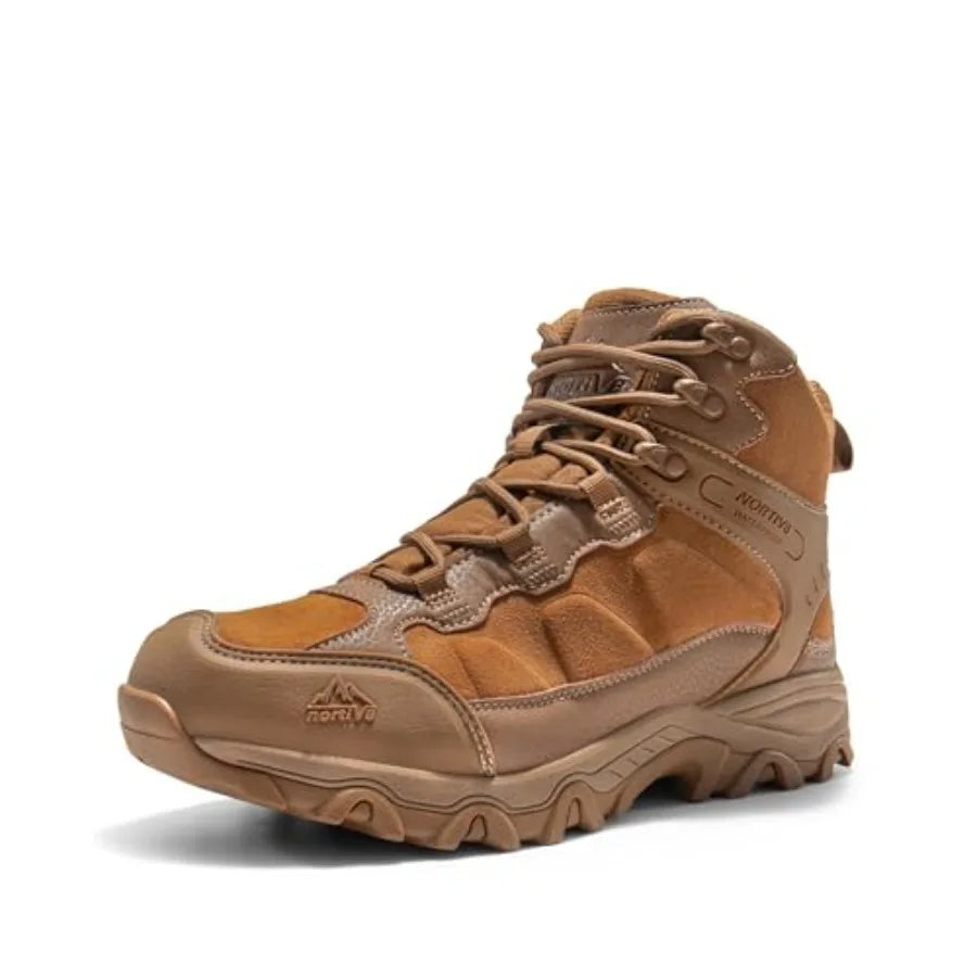 Men's Waterproof Hiking Boots, Outdoor Mid-Trekking Lightweight Mountaineering Shoes.