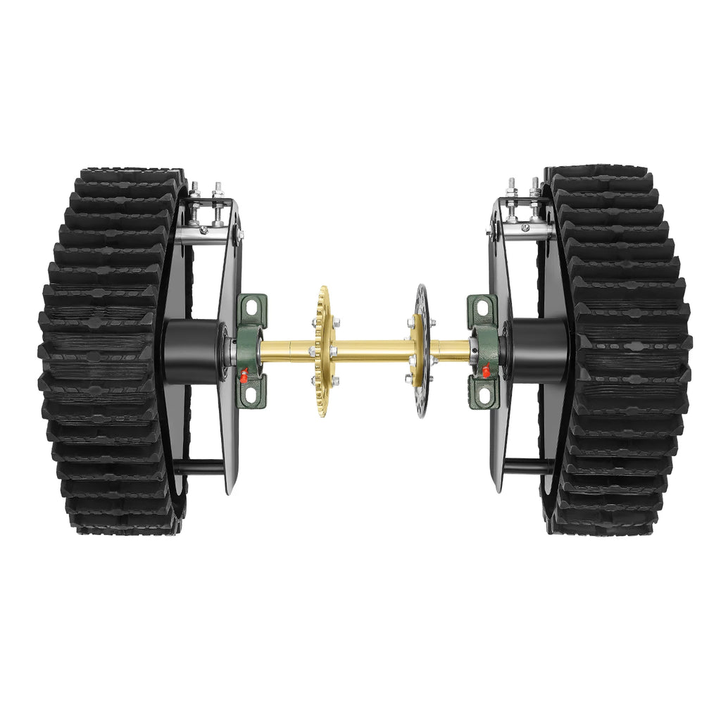Pair Go Kart ATV UTV Buggy Quad Rear Wheel Snow Rubber Sand Tracks Snowmobile