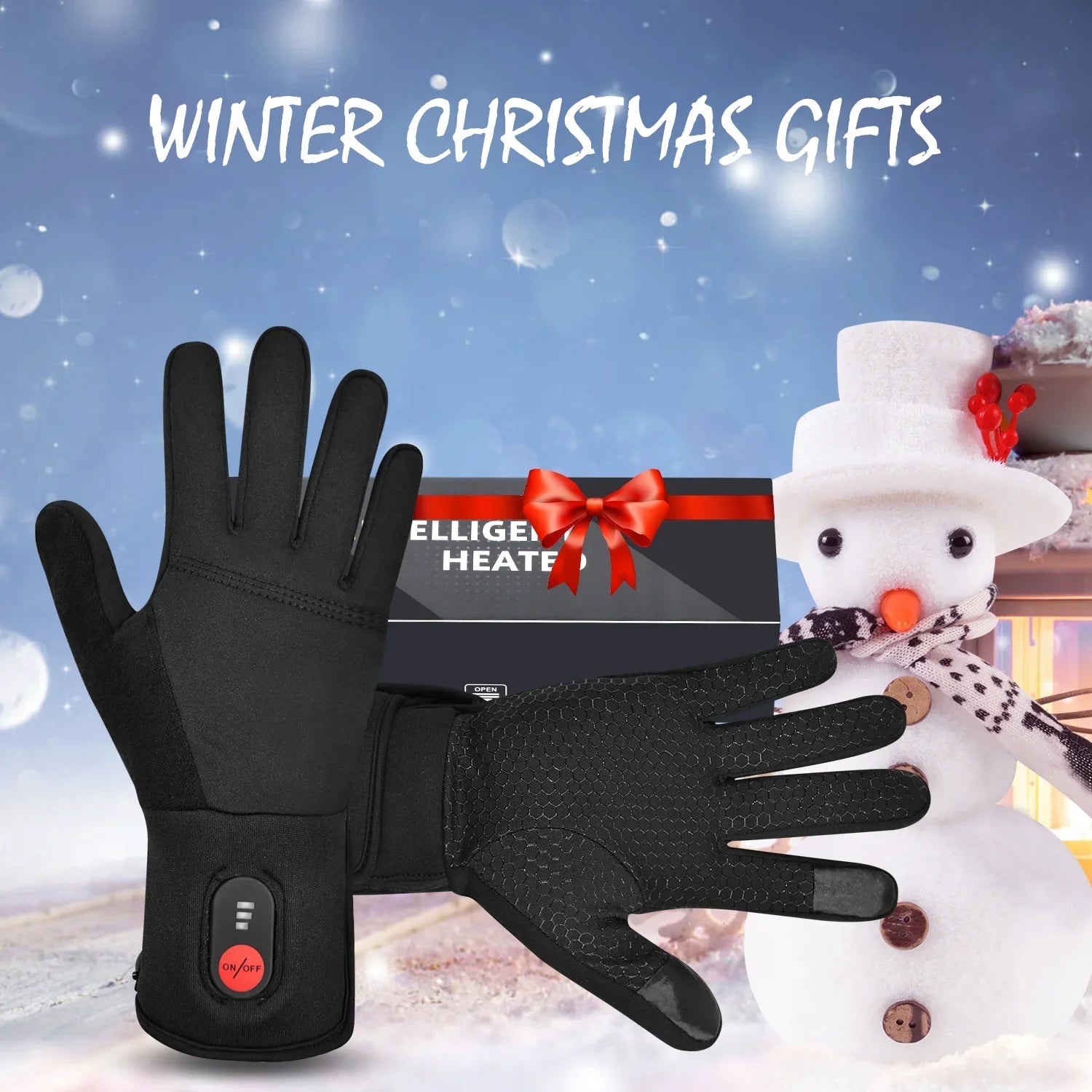 Touch Liners Heated Gloves for Men/Women, Hand Warmer Rechargeable Electric Battery, Ski, Snowboarding, Hiking, Cycling and Hunting Glove.