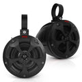 4 Off-Road Bluetooth/Waterproof Speakers with 800W Peak Power Amplified Speaker System Designed for ATV, UTV, Golf Cart, Boat and RV.
