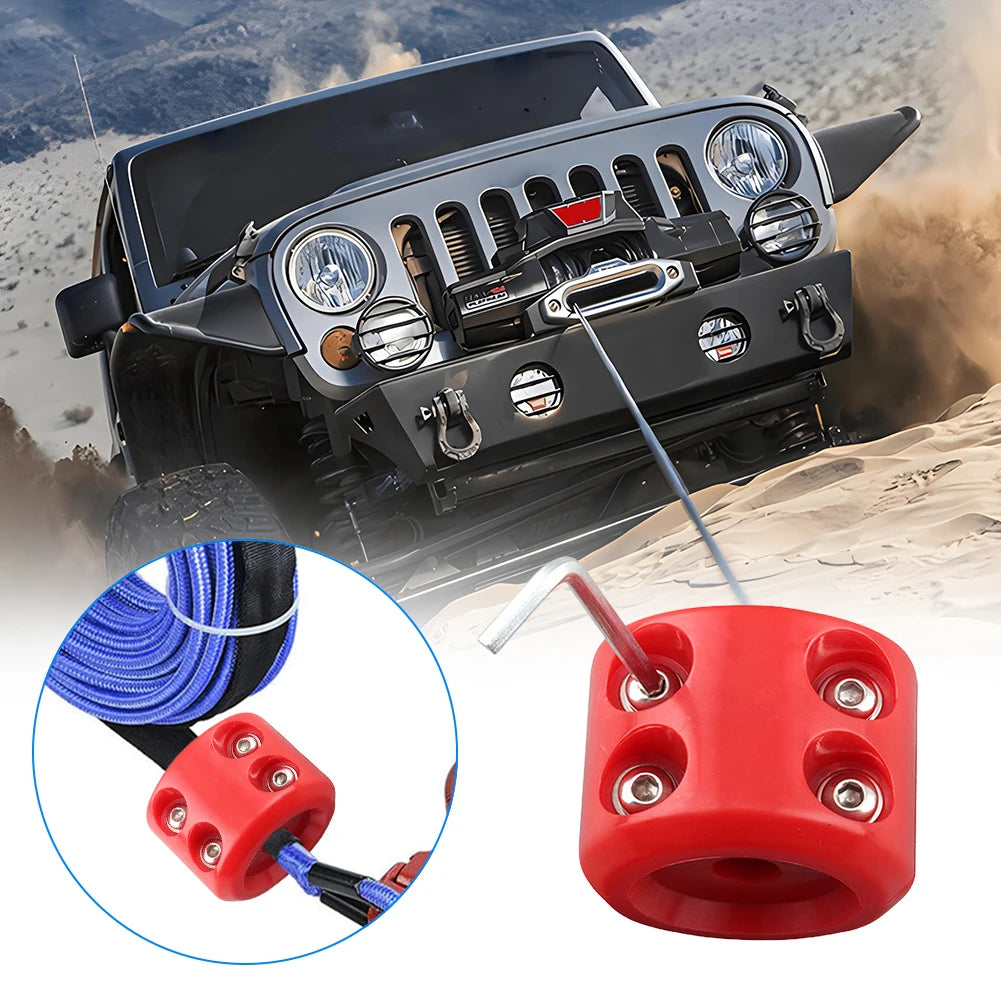 Cable Protector Rubber Plug Rubber Winch Stopper Protects Towing Hook Rubber Cord Plug Car Protector Offroad ATV UTV Accessories